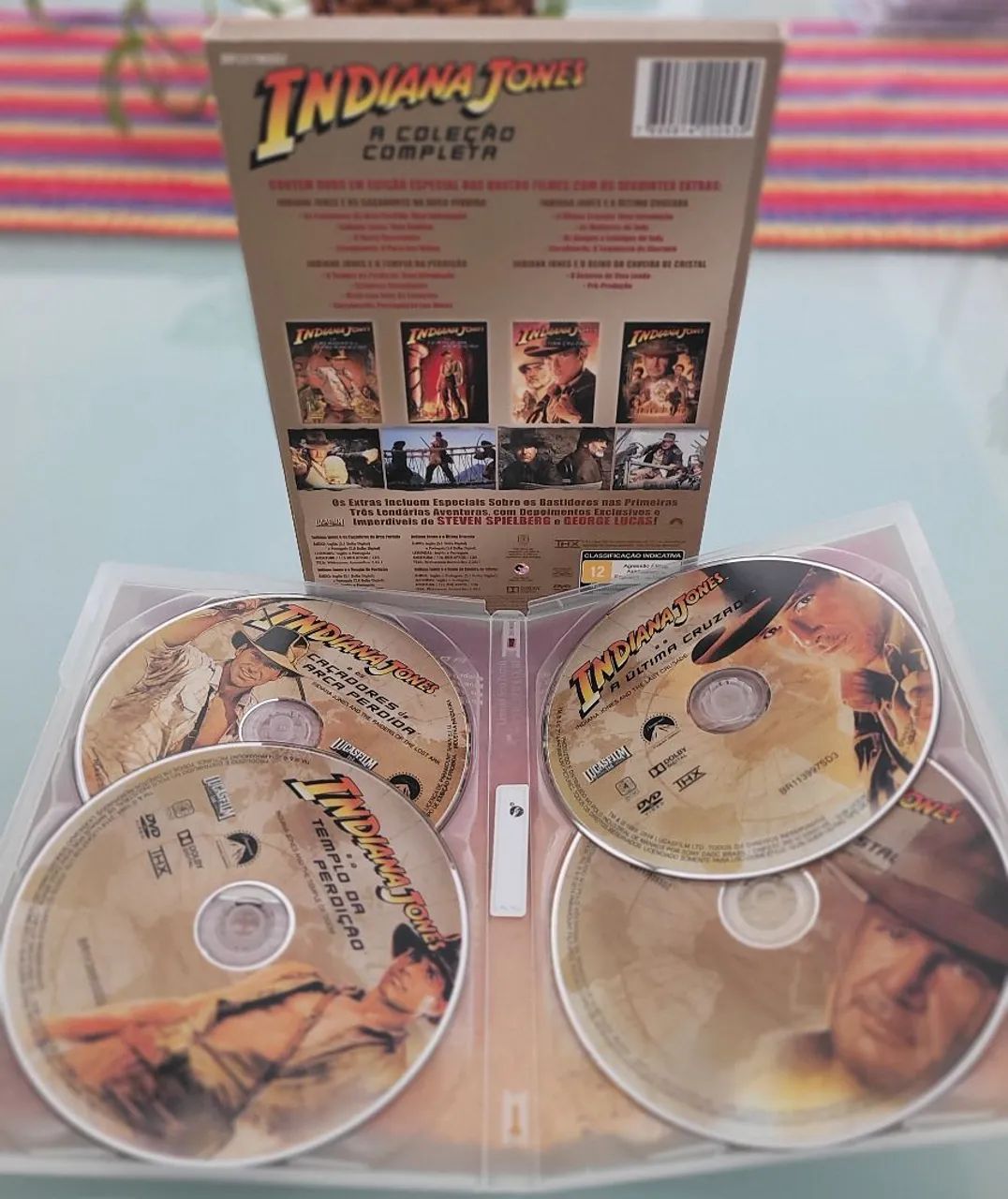 Box com 04 DVD'S Indiana Jones_Coleção Completa Original + Extras - Foto 2