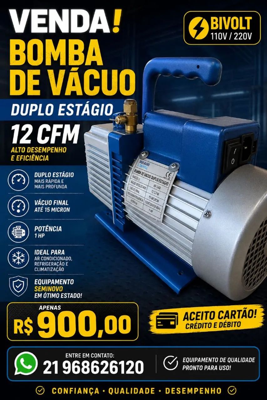 Bomba vácuo 12cfm 