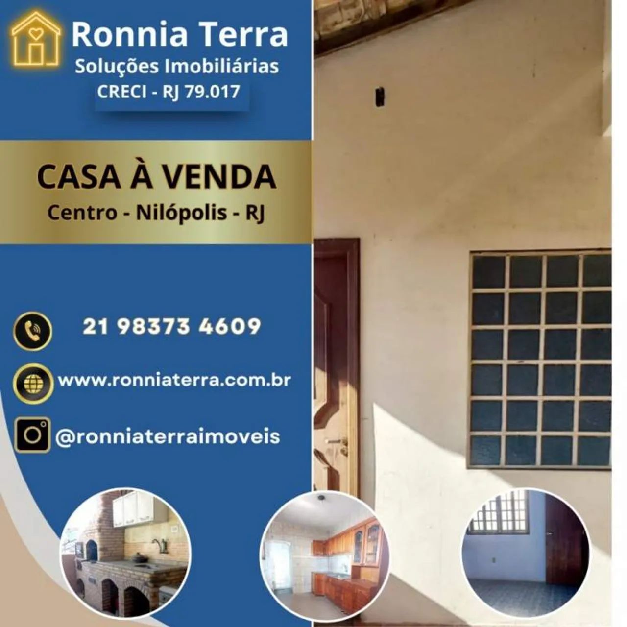 ÓTIMA OPORTUNIDADE CASA À VENDA CENTRO NILÓPOLIS-RJ