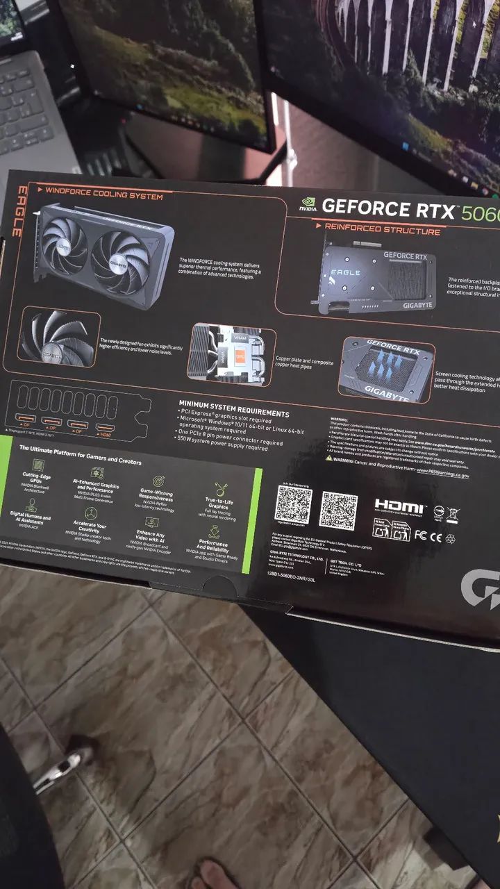 (Lacrada) RTX 5060 8GB Gigabyte Eagle OC - Foto 2