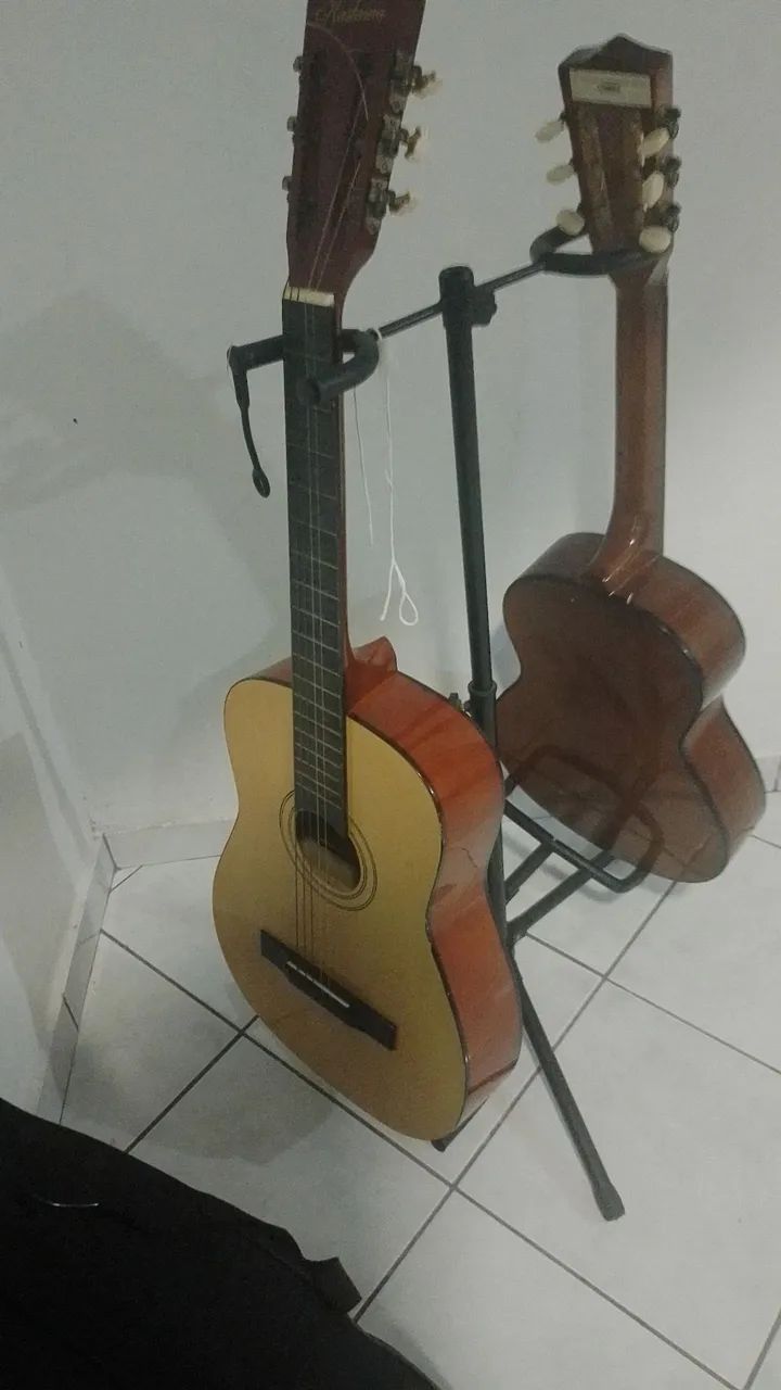 Violão  kashima com suporte  em perfeito estado - Foto 5