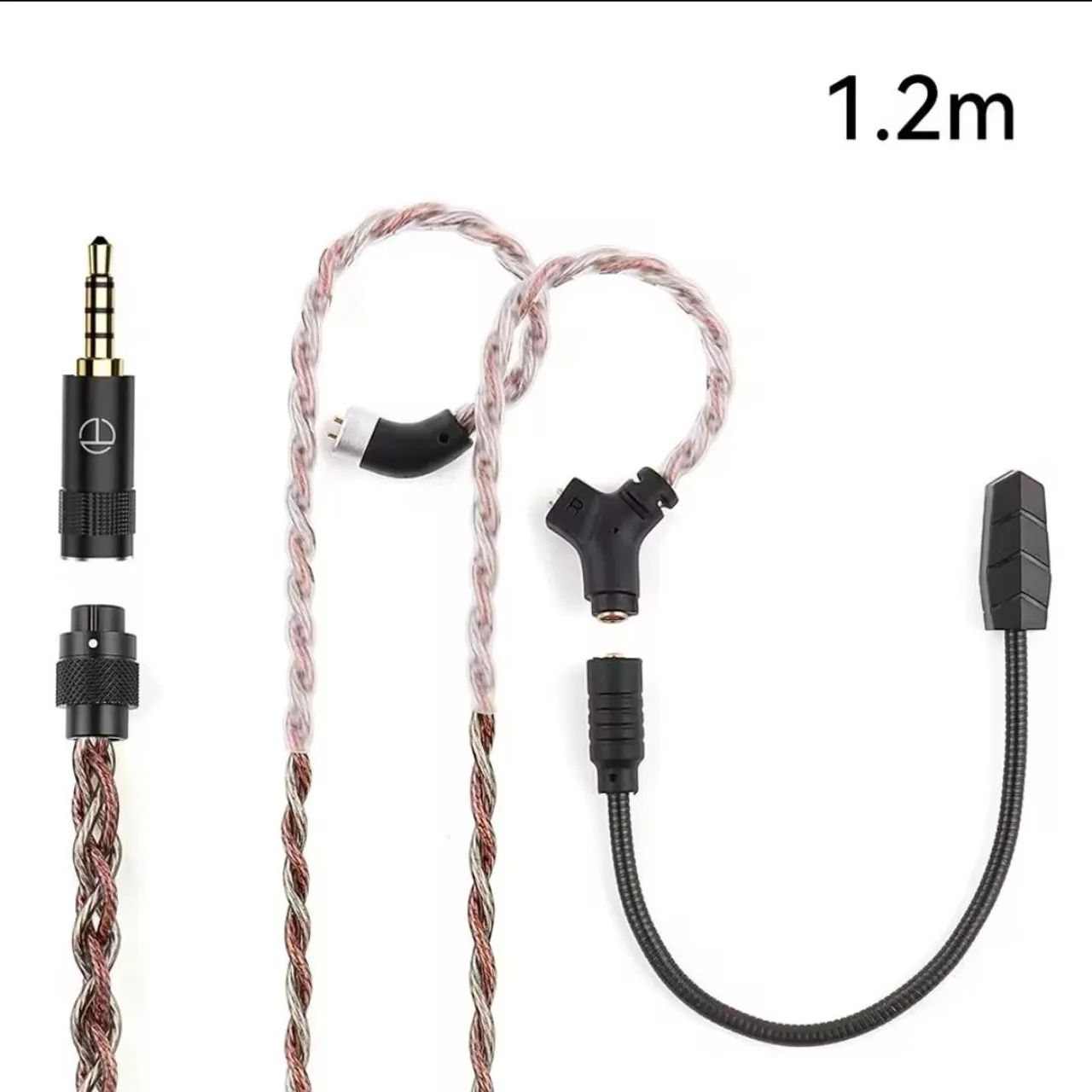 Cabo de fone intra auricular com microfone - Foto 2