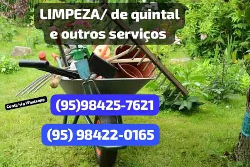 Limpeza de quintal e outros serviços 