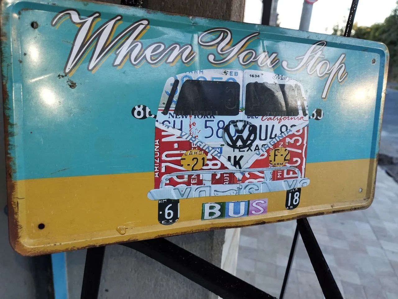 Placa antiga lata Kombi.. - Foto 2