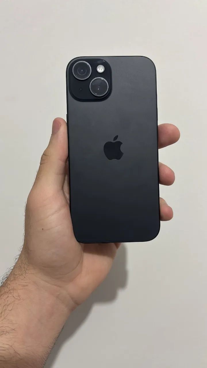 iPhone 15 Preto 128gb 100%