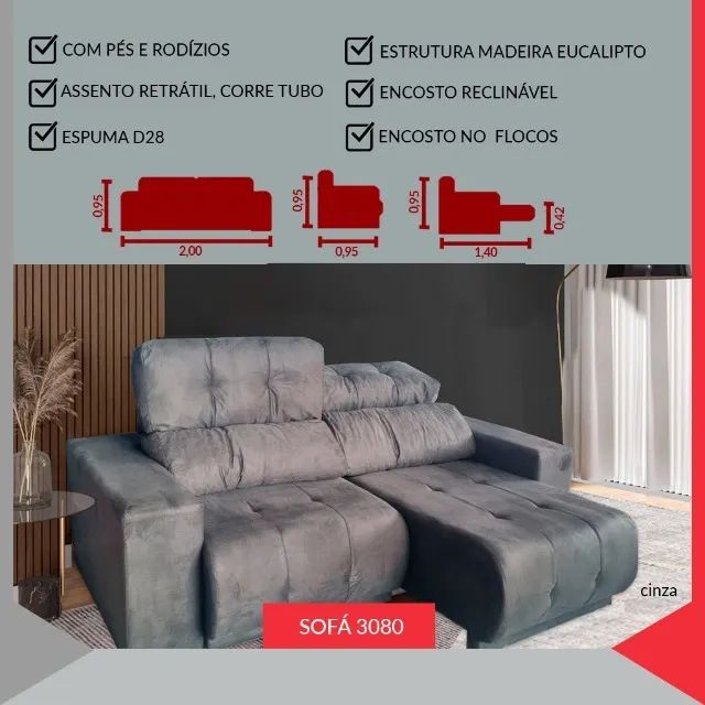 Sofa retrátil  - Foto 4