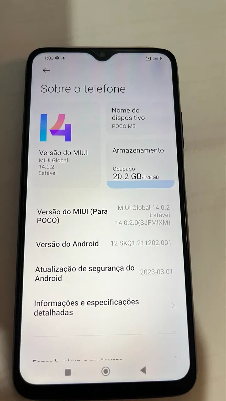 Celular Xiaomi Poco M3 128 Gb (usado)