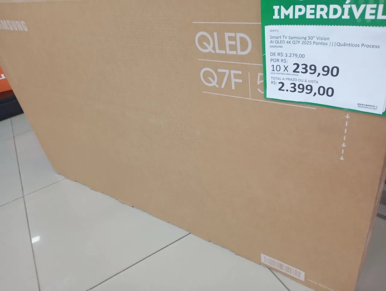 tv Samsung 50"nova lacrada 