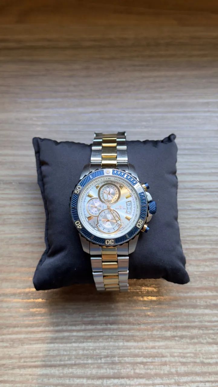 Relógio Invicta Pro Diver 23994 Cronógrafo 45mm Bicolor - Foto 4