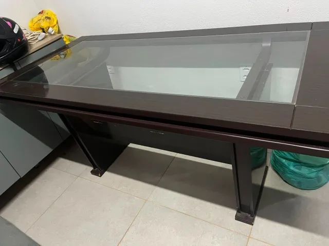 Mesa Retangular com Vidro - Foto 2