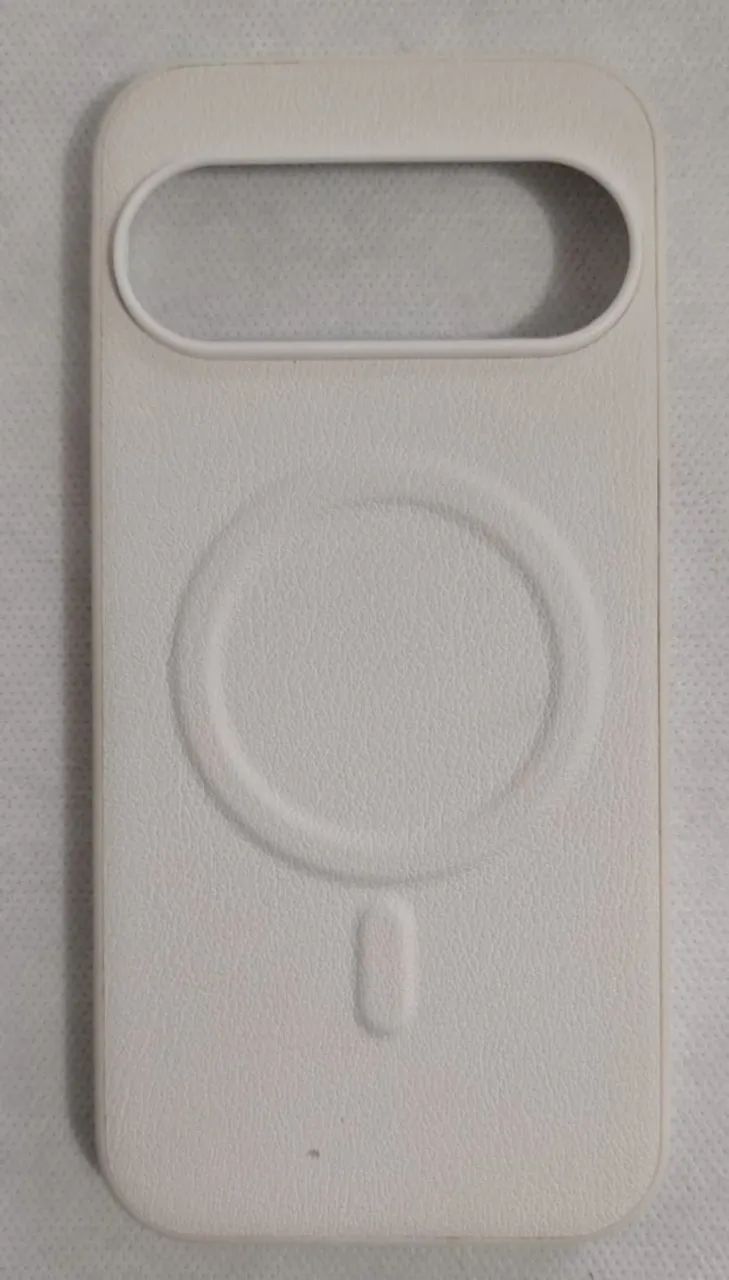 Capa branca estilo couro Google Pixel 10/10 pro