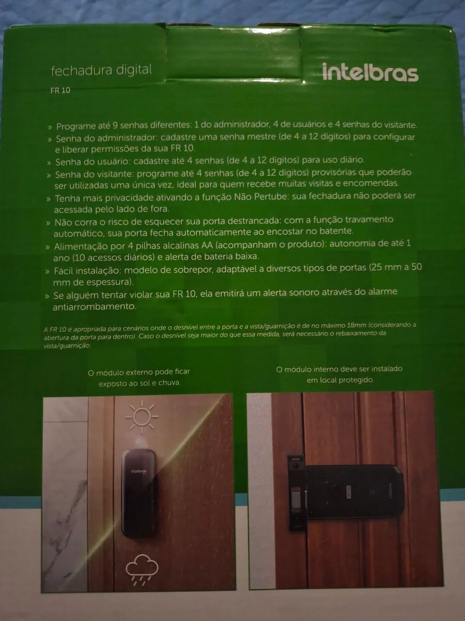 Fechadura digital Intelbras FR10 - Foto 2