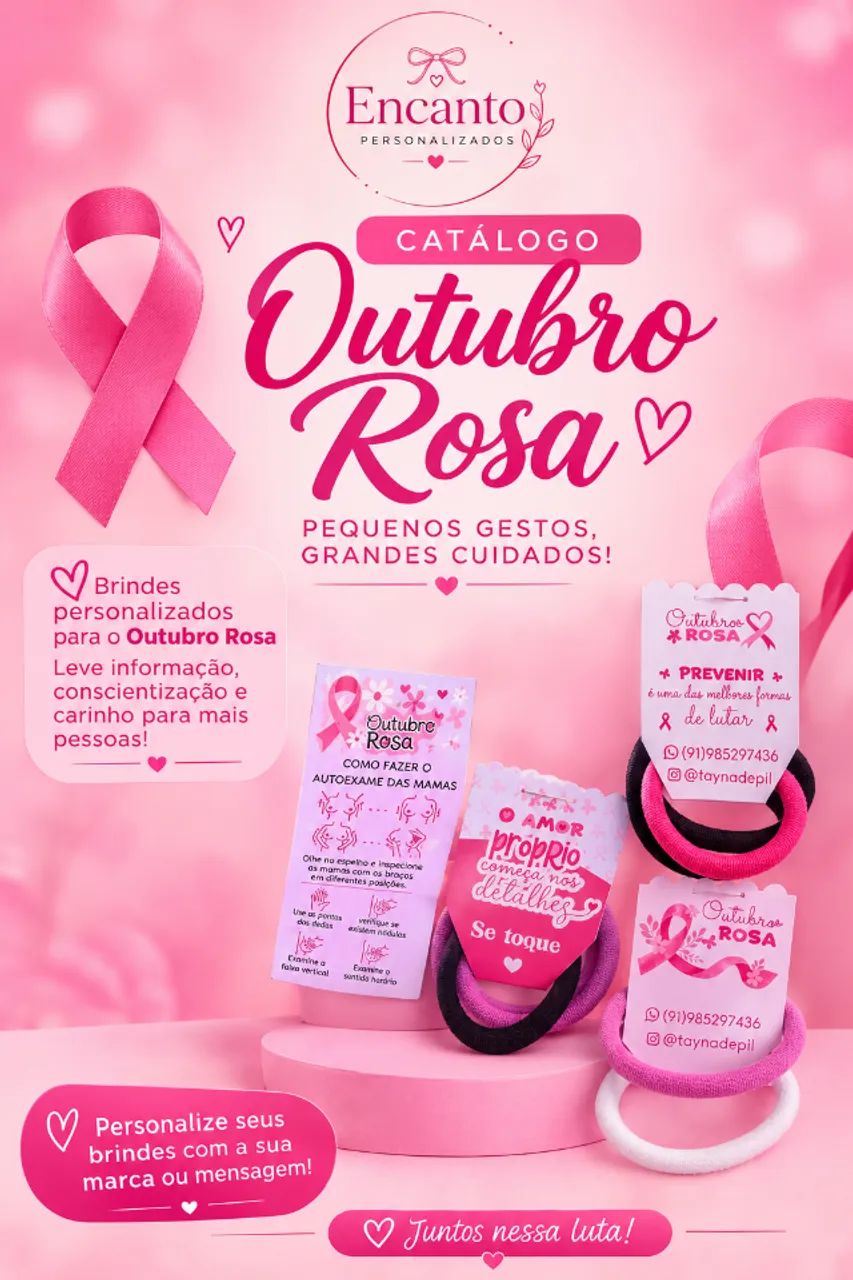 Lembrancinhas outubro rosa - Foto 5