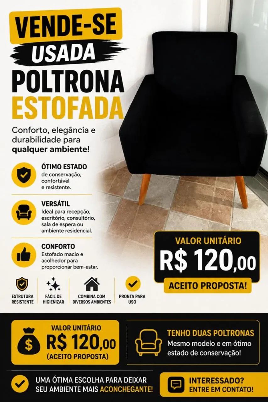 Poltrona estofada