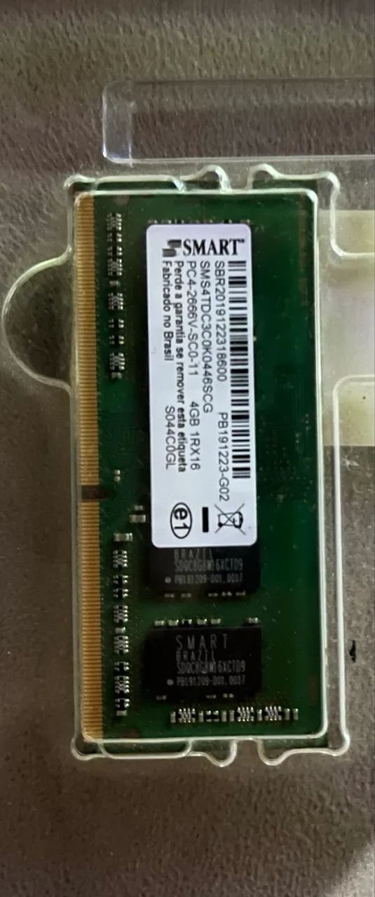 Memória RAM para notebook - 4GB - 2666MHz - Usada