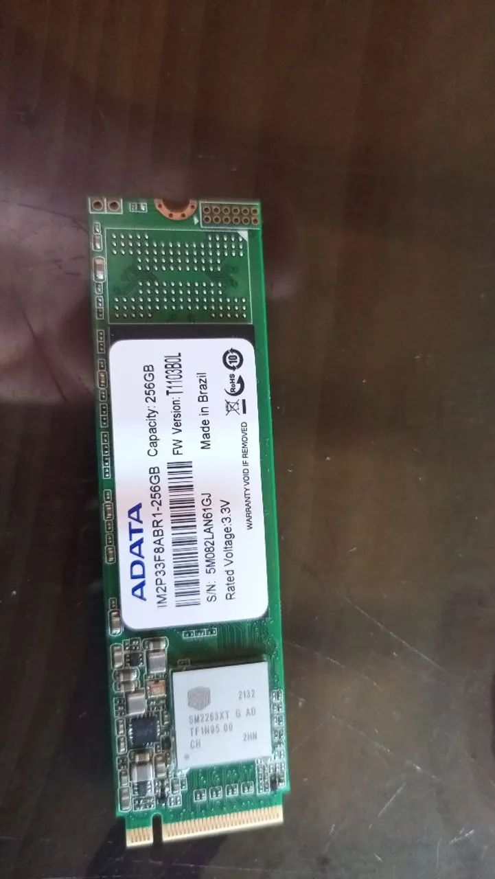 V não SSD M2 adata