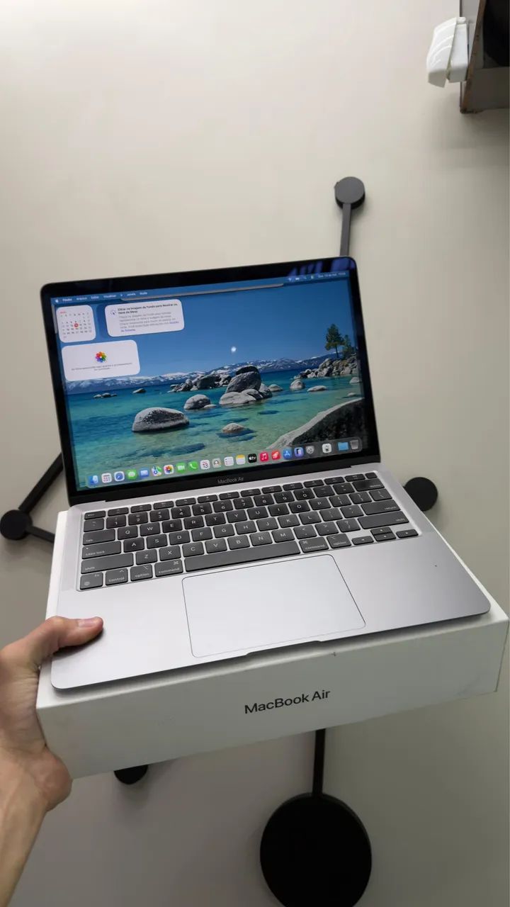 MACBOOK AIR M1 2020 8/256 13? SEMINOVO 77 CICLOS 94% SPACE GRAY