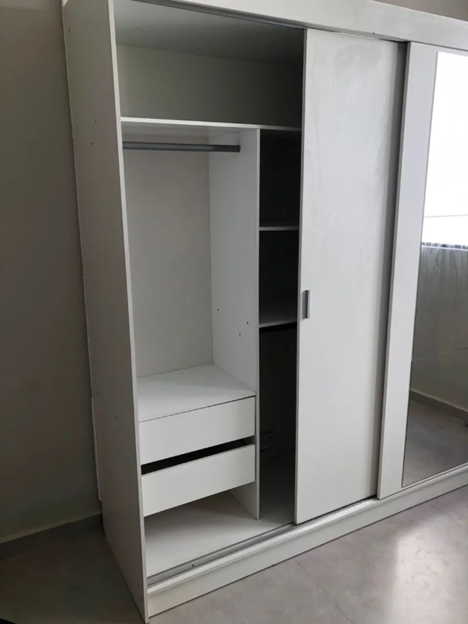 Guarda-roupa Casal 3 Portas De Correr - Foto 5
