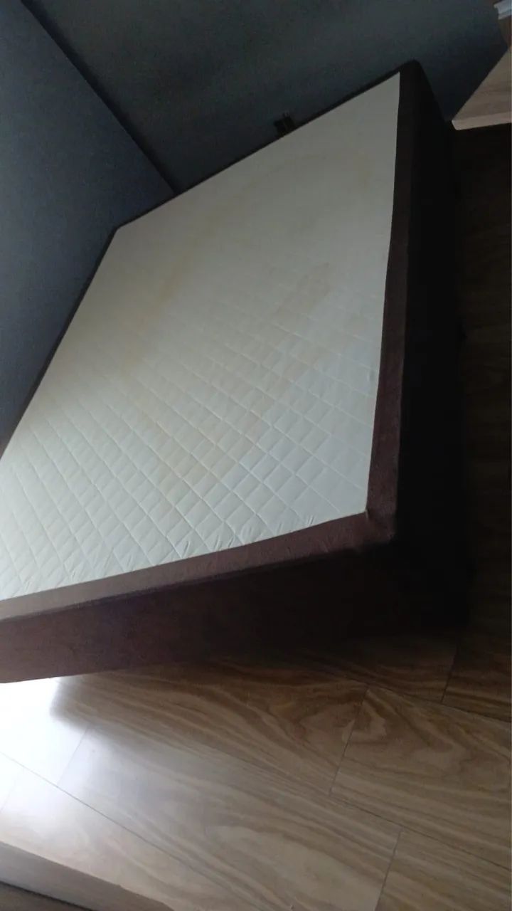 Cama Box Casal + Colchão - Bom estado  - Foto 2