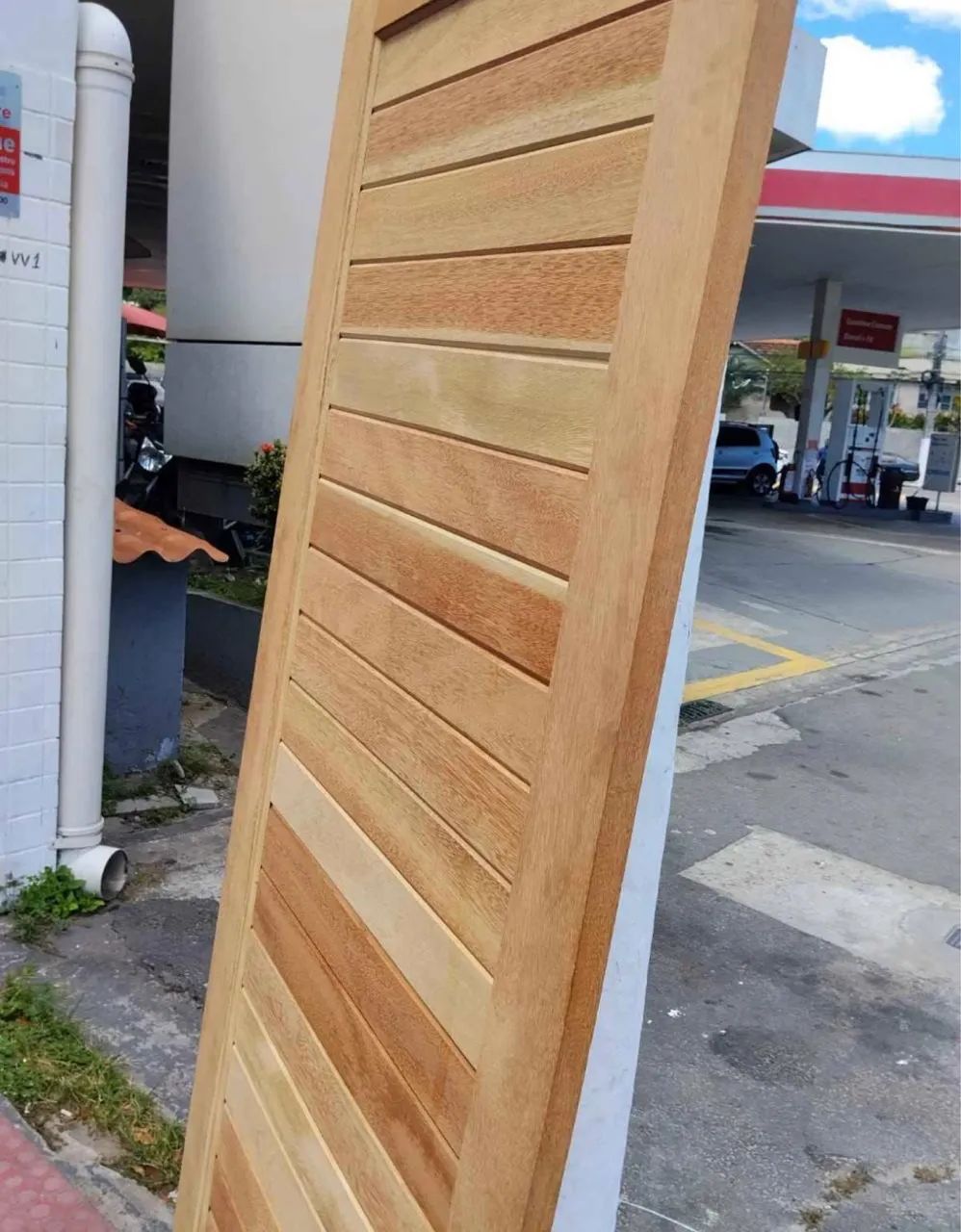 PORTA MACIÇA MISTA ALMOFADADA - QUEIMA DE ESTOQUE - Foto 4
