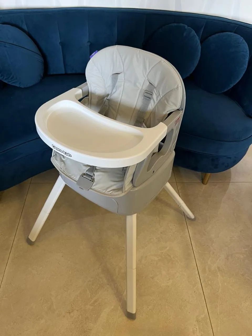 Cadeira de Alimentação Cosco Frutty (4 em 1) - Cinza - Completa - Foto 2