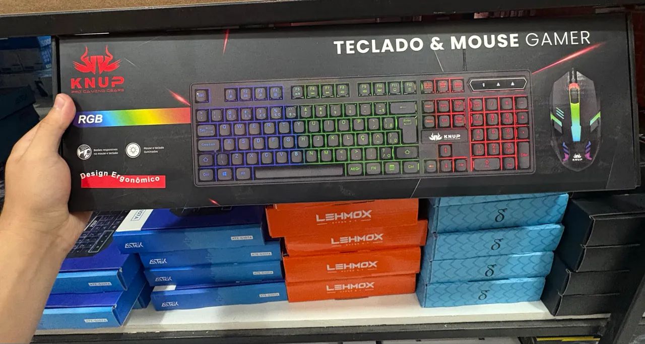 Teclado + Mouse Gamer RGB - Entrega Rápida 