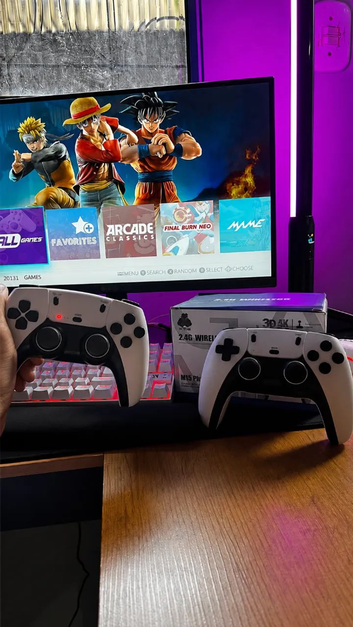 Vídeo Game Stick M15 Plus 64GB Retro 4K Original Lacrado
