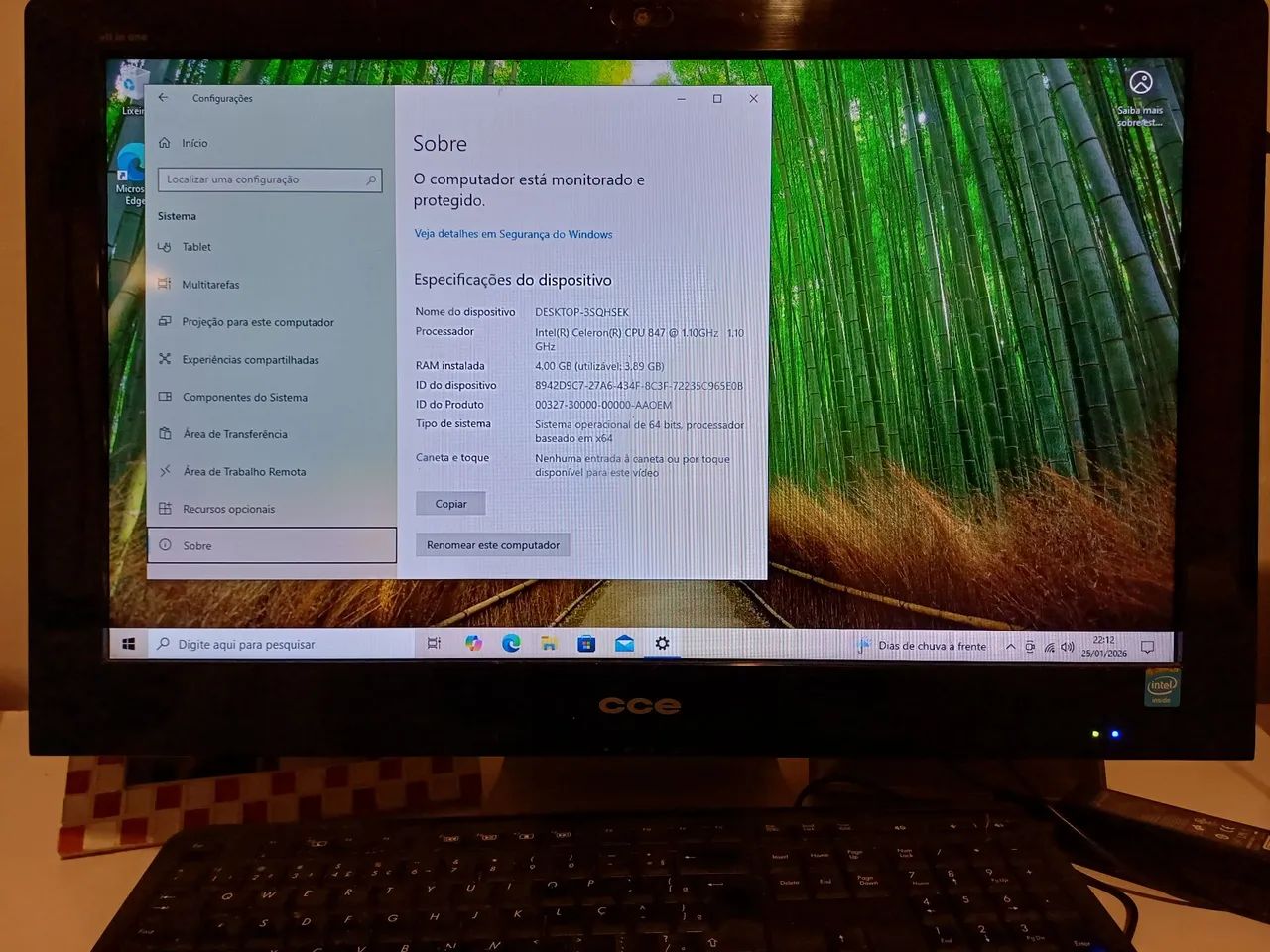 Computador com tela acoplada  CCE.  - Foto 4