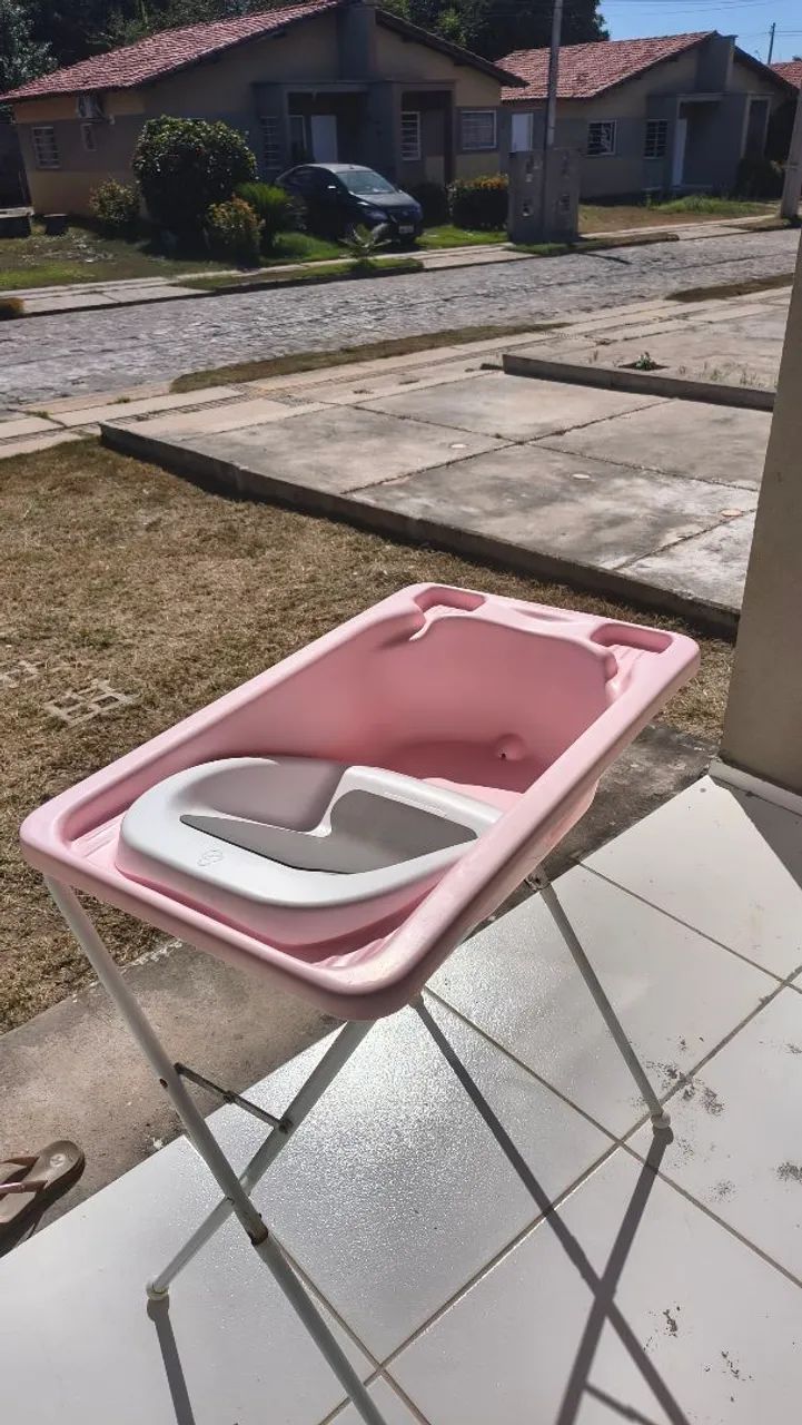 BANHEIRA GALZERANO ROSA COM SUPORTE 