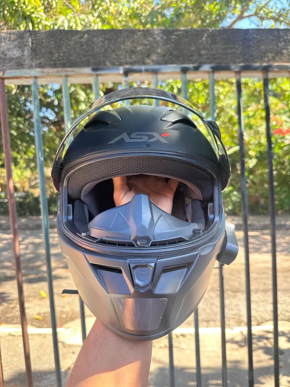 Capacete ASX + Intercomunicador