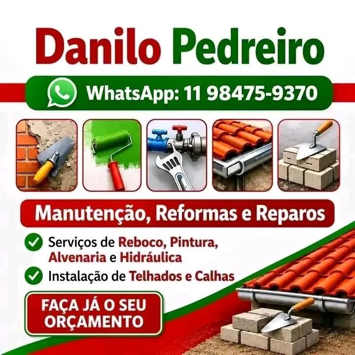 PEDREIRO DISPONÍVEL 