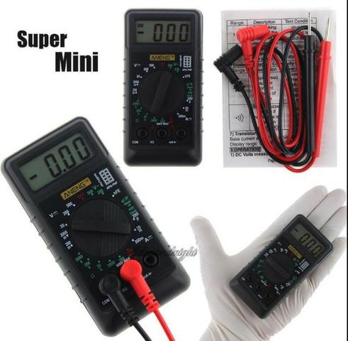 COD-AP24 Mini Voltímetro Lcd Digital Ohm Volt Ac Dc Amperímetro Testador Arduino Automaç