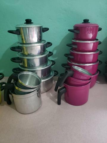 Kit de panela de alumínio e leiteiras - Foto 4