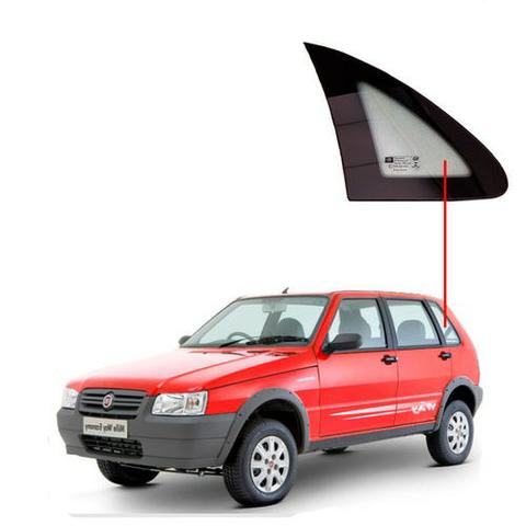 Vidro Lateral Canto Coluna Fiat Uno 4 portas a partir 1993