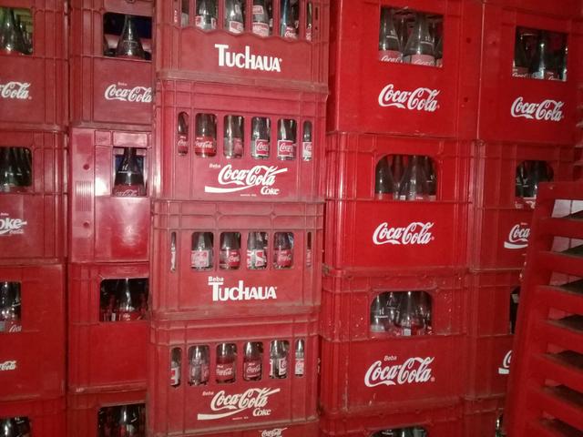 Caixas de coca cola