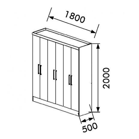 Roupeiro Ouro 6 portas 100% MDF- Entrega Gratis - Foto 4