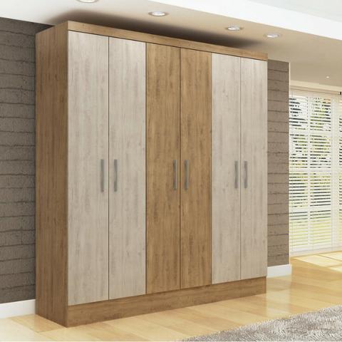 Roupeiro Ouro 6 portas 100% MDF- Entrega Gratis - Foto 3