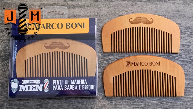 Pente de madeira para Barba e barbearia / somos loja do barbeiro