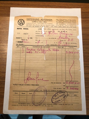 Rádio Telespark Atlas ? Ano 1961 (com Nota Fiscal) - Foto 4