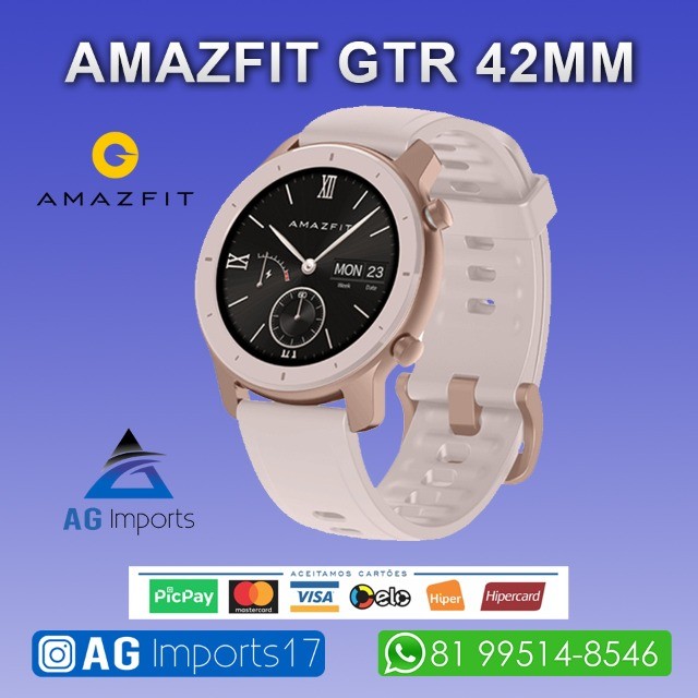 amazfit gtr vermelho