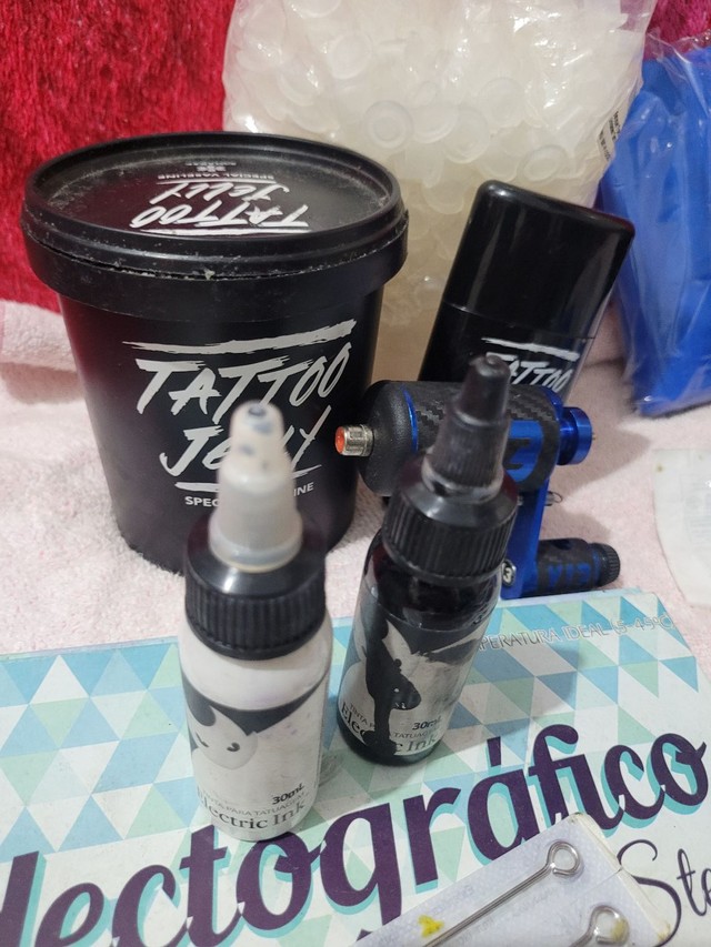 Kit tatto iniciante semi novo