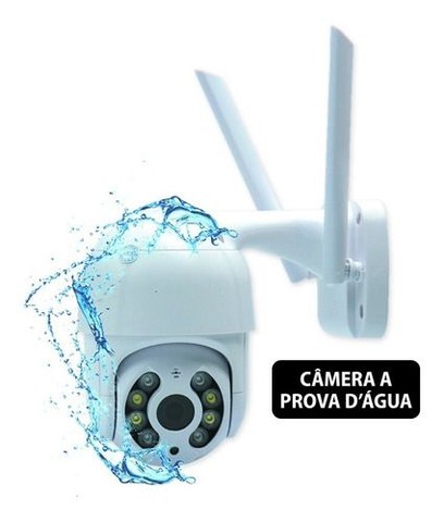 Camera Ip Wifi Externa Ptz Speed Dome Prova De Água Zoom - Foto 2