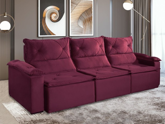Sala sofá retrátil e reclinável de 280 cm - Foto 3