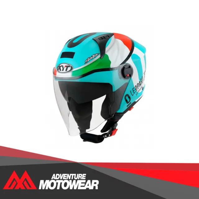 Capacete Kyt Aberto D-City Dennis Foggia Leopard Réplica - Motos