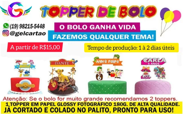 Kit Topo Topper De Bolo Luxo Feminino Flores Personalizado