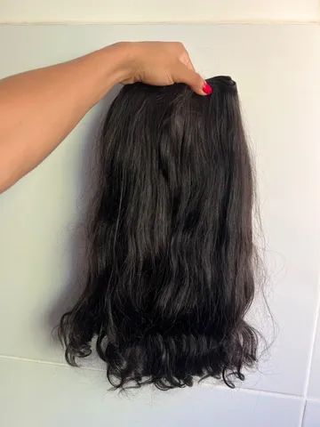 Cabelo Premium Liso Natural 55 CM - Cabelo Humano - Cabelo