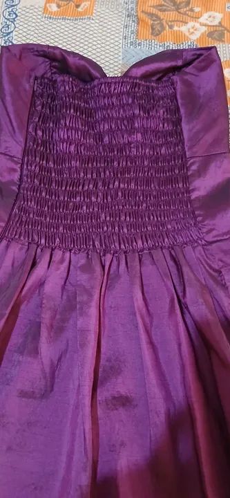 Vestido roxo sem alças - Foto 3