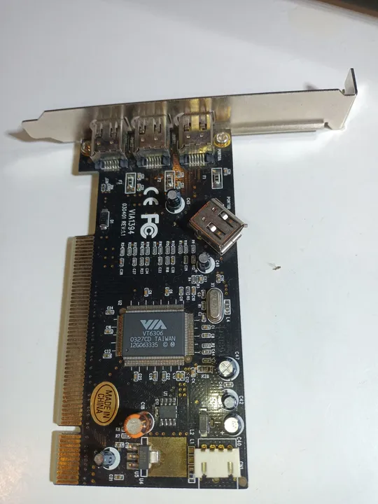 Placa FireWire Pci 4x1 c cabo