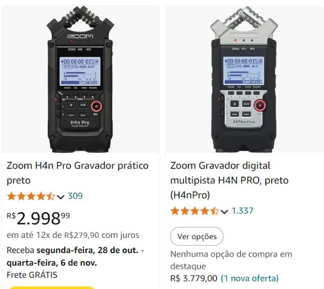Zoom H4N PRO Multitrack Digital Recorder, Black (H4nPro)64529515237762121