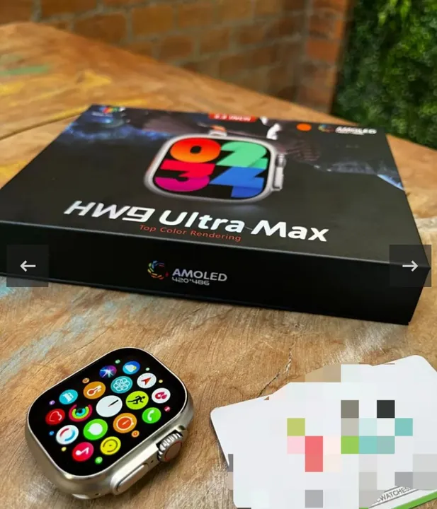 Smartwatch ultra hw9 com pulseira extra